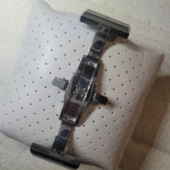 Vintage NIXON "The Chalet" Watch, Stainless Steel And Real Wood Inlays. - Picture 5 of 6